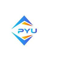 pyu abstract technologie logo ontwerp Aan wit achtergrond. pyu creatief initialen brief logo concept. vector