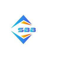 sbb abstract technologie logo ontwerp Aan wit achtergrond. sbb creatief initialen brief logo concept. vector