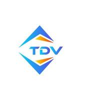 tdv abstract technologie logo ontwerp Aan wit achtergrond. tdv creatief initialen brief logo concept. vector