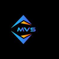 mvs abstract technologie logo ontwerp Aan zwart achtergrond. mvs creatief initialen brief logo concept. vector