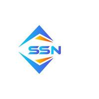 ssn abstract technologie logo ontwerp Aan wit achtergrond. ssn creatief initialen brief logo concept. vector