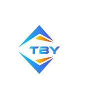 tby abstract technologie logo ontwerp Aan wit achtergrond. tby creatief initialen brief logo concept. vector
