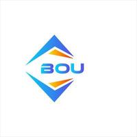 bou abstract technologie logo ontwerp Aan wit achtergrond. bou creatief initialen brief logo concept. vector