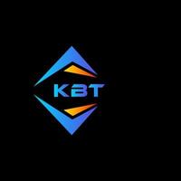 kbt abstract technologie logo ontwerp Aan zwart achtergrond. kbt creatief initialen brief logo concept. vector