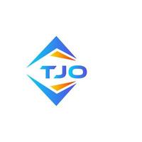 tjo abstract technologie logo ontwerp Aan wit achtergrond. tjo creatief initialen brief logo concept. vector