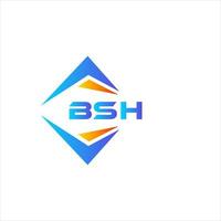 bsh abstract technologie logo ontwerp Aan wit achtergrond. bsh creatief initialen brief logo concept. vector
