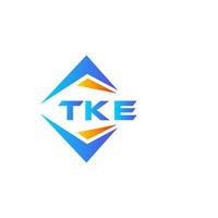 tke abstract technologie logo ontwerp Aan wit achtergrond. tke creatief initialen brief logo concept. vector