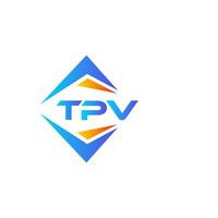 tpv abstract technologie logo ontwerp Aan wit achtergrond. tpv creatief initialen brief logo concept. vector