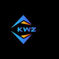 kwz abstract technologie logo ontwerp Aan zwart achtergrond. kwz creatief initialen brief logo concept. vector