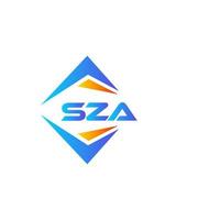 sza abstract technologie logo ontwerp Aan wit achtergrond. sza creatief initialen brief logo concept. vector