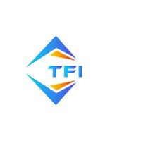 tfi abstract technologie logo ontwerp Aan wit achtergrond. tfi creatief initialen brief logo concept. vector