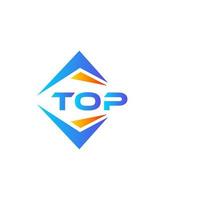 top abstract technologie logo ontwerp Aan wit achtergrond. top creatief initialen brief logo concept. vector