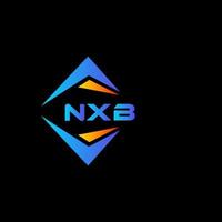 nxb abstract technologie logo ontwerp Aan zwart achtergrond. nxb creatief initialen brief logo concept. vector