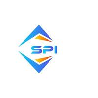 spi abstract technologie logo ontwerp Aan wit achtergrond. spi creatief initialen brief logo concept. vector