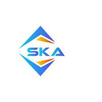 ska abstract technologie logo ontwerp Aan wit achtergrond. ska creatief initialen brief logo concept. vector