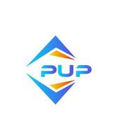 pup abstract technologie logo ontwerp Aan wit achtergrond. pup creatief initialen brief logo concept. vector