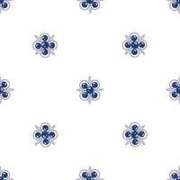 blauw zilver sieraden patroon naadloos vector