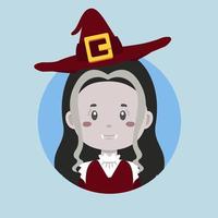 avatar van een halloween karakter vector