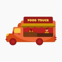 voedsel vrachtauto klem kunst vector illustratie voor ontwerp decoraties. bedrijf thema illustratie.