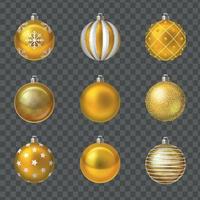 Kerstmis ballen reeks vector