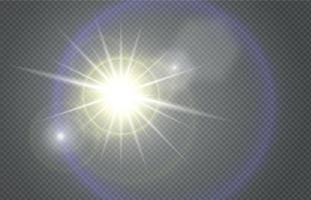 zon licht bokeh samenstelling vector