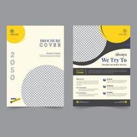 bedrijf folder en brochure Hoes ontwerp zakelijke folder sjabloon meetkundig vorm poster ontwerp helling abstract tijdschrift achtergrond ruimte voor foto vector