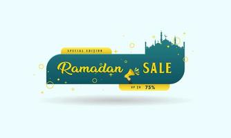 Ramadan uitverkoop sociaal media banier korting sjabloon ontwerp voor bedrijf Promotie vector