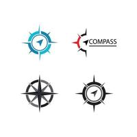 kompas logo sjabloon vector