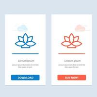 bloem Indië lotus fabriek blauw en rood downloaden en kopen nu web widget kaart sjabloon vector