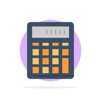 rekenmachine accounting bedrijf berekenen financieel wiskunde abstract cirkel achtergrond vlak kleur icoon vector