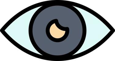 app eenvoudig icoon ontwerp oog mobiel bedrijf logo sjabloon vlak kleur vector