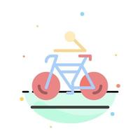 werkzaamheid fiets fiets fietsen wielersport abstract vlak kleur icoon sjabloon vector
