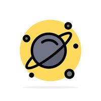 planeet wetenschap ruimte abstract cirkel achtergrond vlak kleur icoon vector