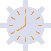 klok deadline tijd uurwerk timing kijk maar werk vlak kleur icoon vector icoon banier sjabloon