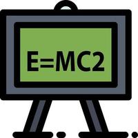 chemie formule wetenschap wetenschap formule vlak kleur icoon vector icoon banier sjabloon