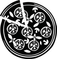 reeks van pizza logo, embleem voor snel voedsel restaurant vector