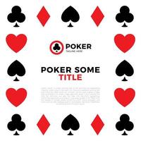 poker grens vector frame. poker speelkaarten grens, aas frame