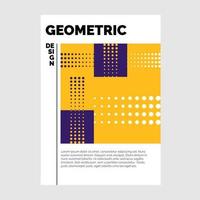 bedrijf brochure sjabloon ontwerp meetkundig vormen vector