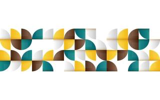 midden in de eeuw meetkundig abstract patroon met gemakkelijk vormen en mooi kleur palet. gemakkelijk meetkundig patroon samenstelling vector