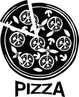 reeks van pizza logo, embleem voor snel voedsel restaurant. vector