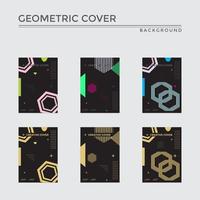 geometrisch omslagontwerp vector