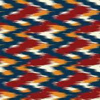 naadloos abstract ikat patroon in aards kleur. abstract achtergrond voor textiel ontwerp, behang, oppervlakte texturen, omhulsel papier. vector