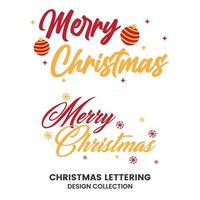 Kerstmis belettering insigne Aan wit achtergrond ontwerp sjabloon vector