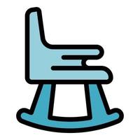 verpleging baby stoel icoon kleur schets vector