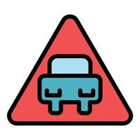 auto dashboard teken icoon kleur schets vector