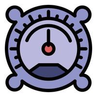 barometer icoon kleur schets vector