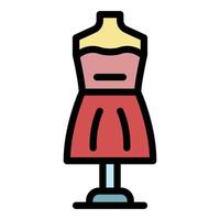 theater mannequin icoon kleur schets vector