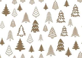 Kerstmis boom set, hand- getrokken illustraties vector