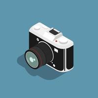 digitaal camera isometrische ontwerp, vector illustratie.