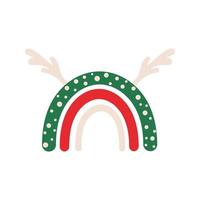 regenboog boho afdrukken. perfect voor kleding afdrukken, decoraties, stickers, banners en kaarten. nieuw jaar en Kerstmis symbolen en elementen. vector